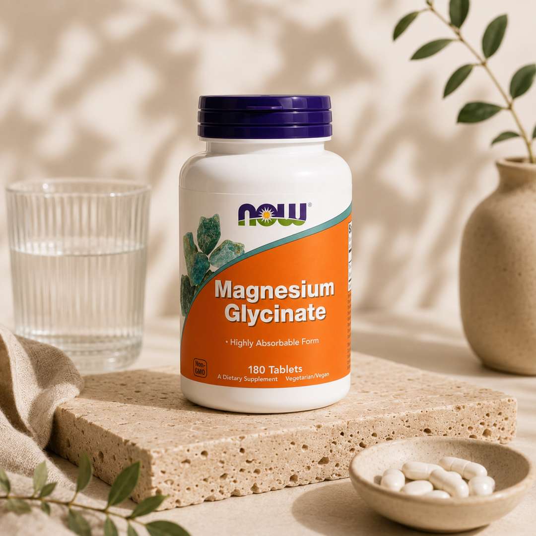 NOW Magnesium Glycinate - 180 Tablets — image 1 of 4