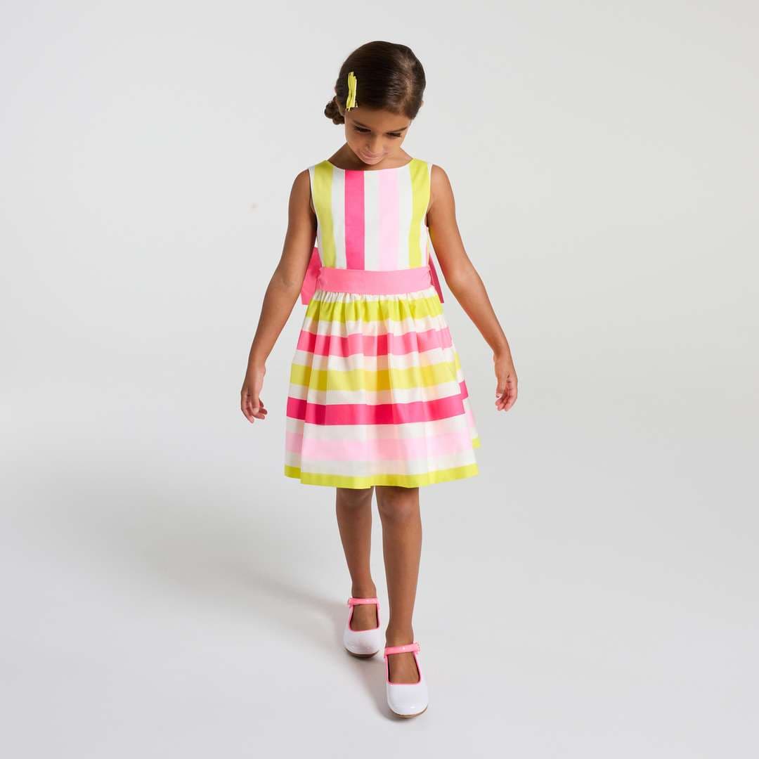 Jacadi Girl ceremony dress - blanc/multico — image 1 of 3