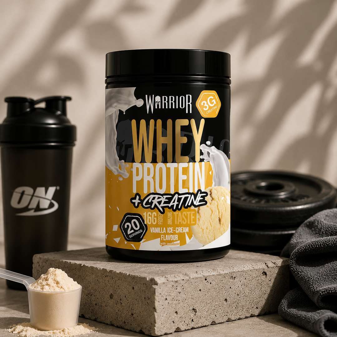 Warrior Whey Protein Powder + Creatine 500g– Vanilla Ice-Cream — image 1 of 1