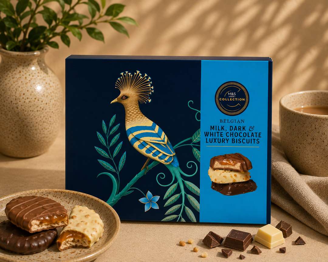 Belgian Milk, Dark and White Chocolate Luxury Biscuits, 380g — image 1 of 2