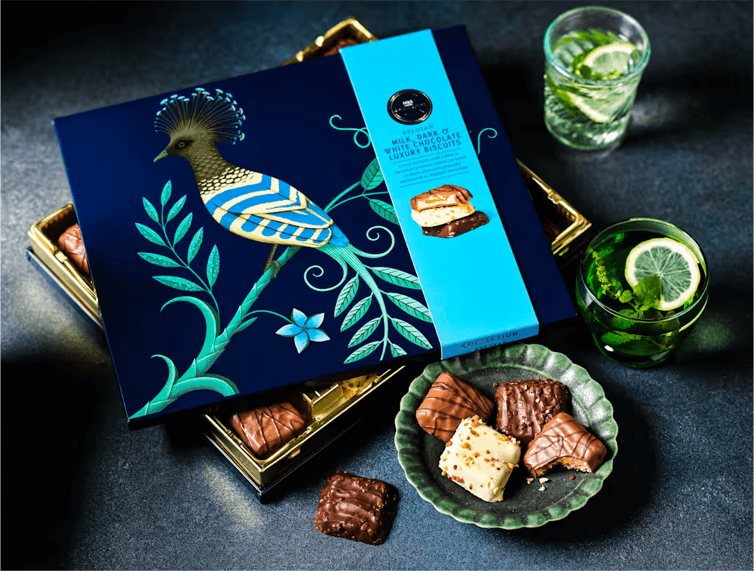 Belgian Milk, Dark and White Chocolate Luxury Biscuits, 380g — image 2 of 2