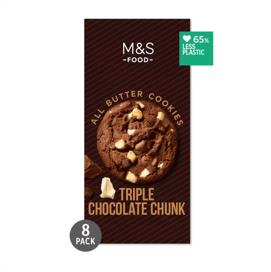 8 All Butter Triple Belgian Chocolate Chunk Cookies, 200g — image 2 of 2