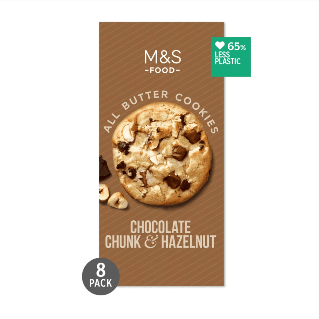 8 All Butter Belgian Chocolate Chunk and Hazelnut Cookies, 200g — image 2 of 2