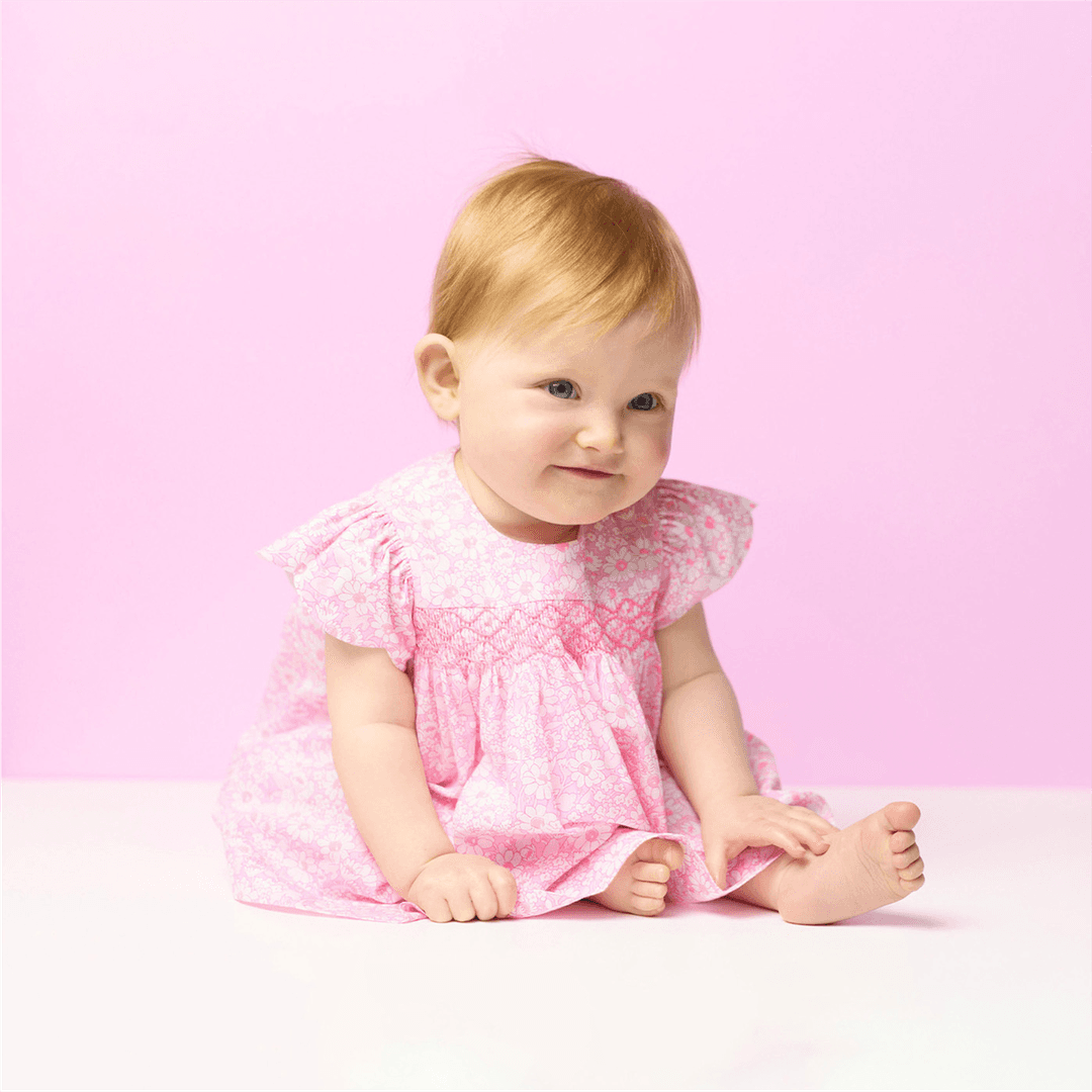 Jacadi Baby girl short-sleeved Liberty fabrics dress - multico — image 3 of 3