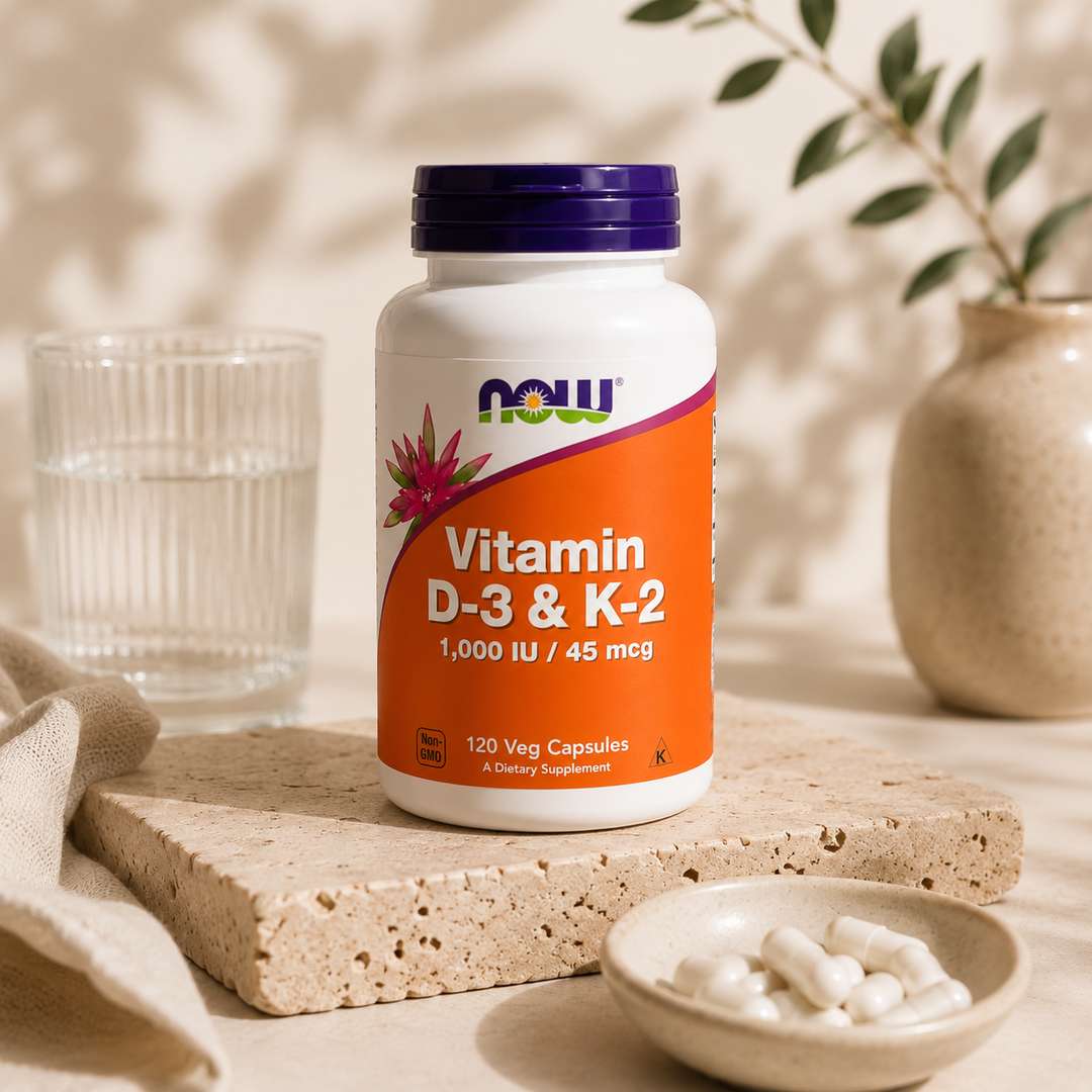 NOW Vitamin D3 + K2 — image 1 of 4